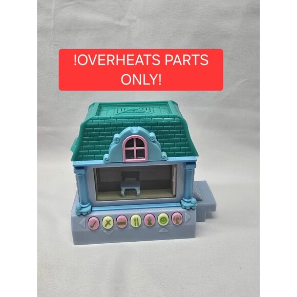PARTS ONLY- Pixel Chix Blue Mansion House 2005 Mattel- !!OVERHEATS!! READ INFO - Picture 1 of 13